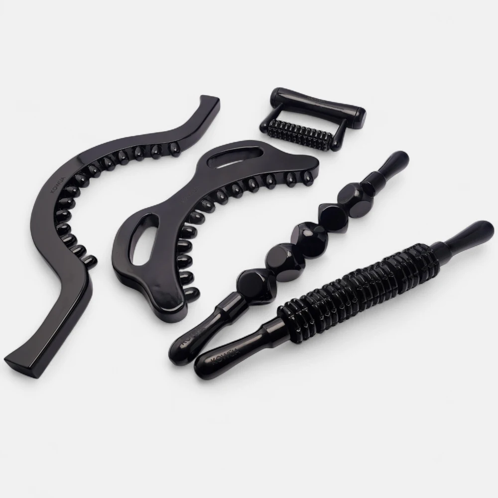 Kit Madérothérapie Black Wood Prestige (5 Outils Bois Ébène Traité) - Vue 1